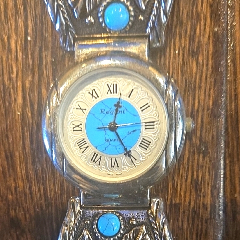 Regent Silver and Blue Watch